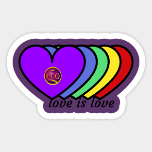 Pride love is love Sticker